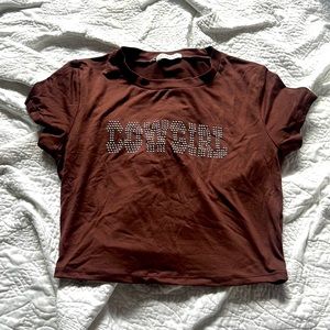 Cow girl crop top